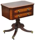 Duncan Phyfe Table w/Brass Paw Feet