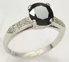 Platinum & 2 ct. Sapphire Diamond Ring