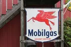 Mobilgas Porcelain Sign