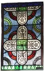 1850s Colored & Leaded Glass Window