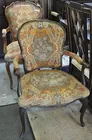 2 French Carved Armchairs