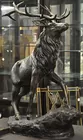3.5 ft. Tall Bronze Elk Figure