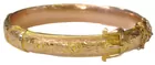9K Gold Antique English Buckle Bracelet