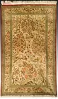 Signed Iranian Silk Hunting Scene Rug