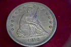 #11 1876-S Seated Quarter UNC.