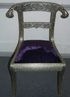 Hand Tooled Silver Chair owned by Shah