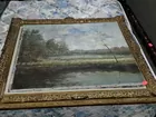 Lot# 1844 - Early oil on canvas painting