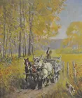 Sgd. Krawiec Painting, GOLDEN COUNTRY