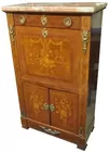 Marble-top French Inlaid Dropfront Desk
