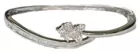18K White Gold Diamond Bangle Bracelet