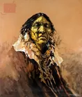 Lawrence Lee (1947-) Story Man I Painting