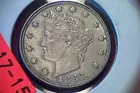 #43 V Nickel w/cents XF.