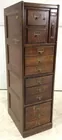 Antique Macey Tiger Oak 12-drawer File Cabinet