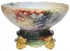 Hand-painted Limoges Bowl & Stand
