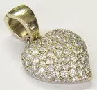 White Gold & Diamond Heart Pendant