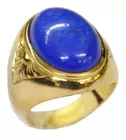 Vintage 14K Ring w/Large Lapis Stone