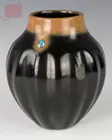 Tony Da (1940-2008) Duotone Vase w/ Turquoise