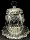 C. 1885 Dorflinger Chester Cut Glass Biscuit Jar