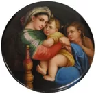 Hand-painted Porcelain Plaque, sgd. Wagner