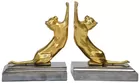 Pr. of Gold Plated Cat Bookends
