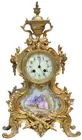 French Ornate Clock w/One Candelabra