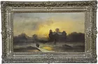 Lg. Landscape Painting sgd. A. Strigelly