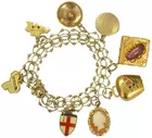 14K Charm Bracelet, 24.4  total pennywt.