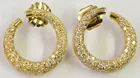 14K Earrings w/approx. 4 cttw. Diamonds
