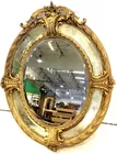 Antique Gold Gilt Rocco Beveled Wall Mirror