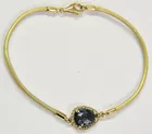 14K London Blue Topaz & Diamond Bracelet