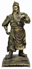 30 in. tall Bronze Asian Warrior