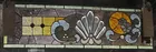 Antq. Stained & Beveled Glass Window, 15x48 in