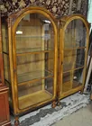 Pr. 6 ft. 3 in. tall Antq. Curio Cabinets
