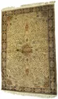 Fine Beige & Brown Silk? Oriental Rug, 4x6 ft.