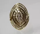 5ct diamond ring 14kt yellow gold