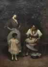 Lg. Painting signed F. Biancone