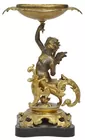 Gilt Bronze Tazza With Cherub Figure