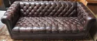 Brown Leather Chesterfield Sofa