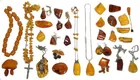 Case Full of Amber Jewelry
