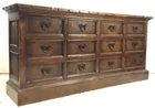 Grand Rustic Style 10-drawer Chest Of Drawers