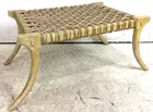 Greco / Roman Style Bench w/ Reed-rope Seat