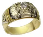 14K Men's Fraternal Diamond Ring