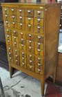 Vintage 45-Drwr. Oak Card Catalogue File
