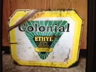Colonial porcelain sign