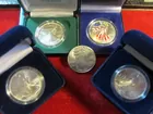 #75 (5) Unc. Silver Eagles