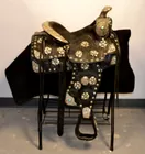 Custom Slim Sheppard Silver & Leather Show Saddle