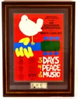 1969 Woodstock Poster W/ Original Tickets