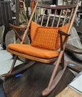 Sgd. Bramin Mid-Century Danish Rocker