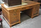 Burled Wood LINCOLN Exec. Desk