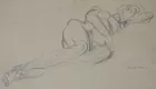 Wyndham Lewis Nude Drawing